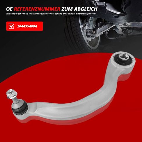 104435900A Front Lower Arm Bend Right Compatible with Tesla Model 3 3 2017-2023 Model Y 2020-2023 Peat# 104435900A in Kuwait