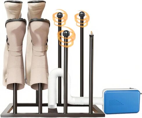 Boot Rack with Drying, Deodorization,Heavy Duty Anti Rollover and Storage Functions, Suitable for Various Boots, Shoes, Gloves, Helmets, With Multifunctional Portable Dryer 600w in Saudi Arabia
