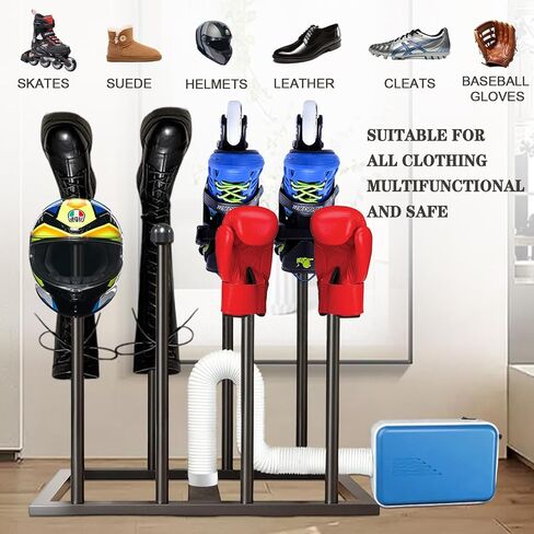 Boot Rack with Drying, Deodorization,Heavy Duty Anti Rollover and Storage Functions, Suitable for Various Boots, Shoes, Gloves, Helmets, With Multifunctional Portable Dryer 600w in Kuwait