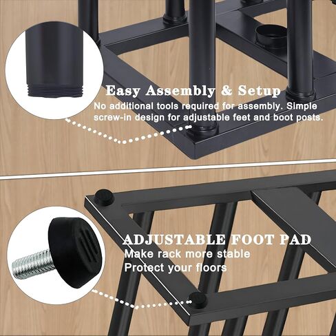 Boot Rack with Drying, Deodorization,Heavy Duty Anti Rollover and Storage Functions, Suitable for Various Boots, Shoes, Gloves, Helmets, With Multifunctional Portable Dryer 600w in Kuwait