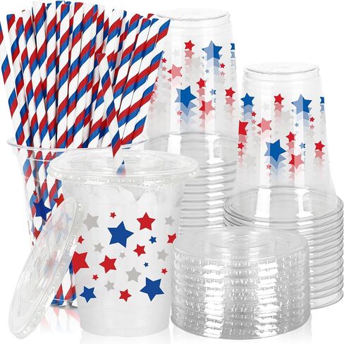 50Pcs Valentine's Day Plastic Cups with Lids and Straws Red Pink Heart Clear Plastic Cups 12oz Love Heart Disposable Cups for Valentine's Day Wedding Party Supplies in Saudi Arabia