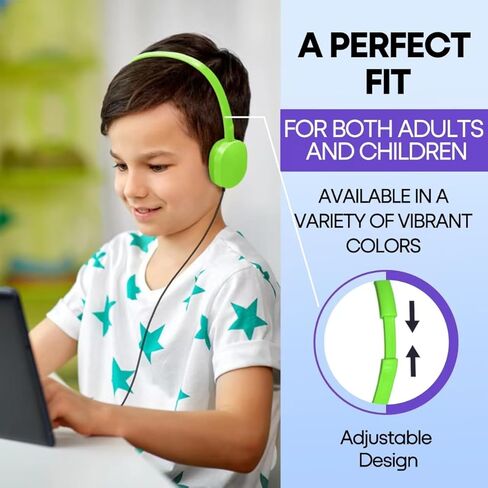 12 Pack Kids Classroom Headphones Bulk for School Students, Wholesale Wired Durable Earphones Class Set for Children Toddler Teens Boys Girls and Adult (HY104,Black) in Saudi Arabia