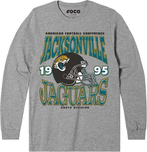 FOCO Men's NFL Team Logo Classic Helmet Long Sleeve T-Shirt in Saudi Arabia
