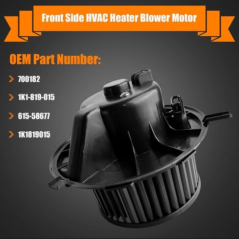700182 HVAC Heater Blower Assembly تناسب 2005-2018 Volkswagen VW Jetta | تيغوان | بارات | الأرنب | CC | EOS | GTI | Golf ، AC Heater Blower Motor Fan استبدال# 1K1819015 ، 615-58677 ، 1K1819015 in Saudi Arabia