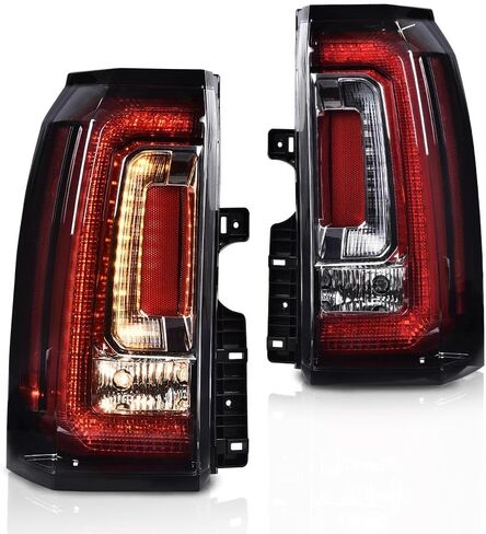 CHEDA LED LED LEV مع لمبة متوافقة مع GMC Yukon/Yukon XL 2015-2018 سائق وجانب الراكب 1 CAPA ، 84536243 ، GM2801268 ، 84536242 ، GM2800268 تجميع المصباح الخلفي TRASEROS TRASEROS CONCLUNTO in Kuwait