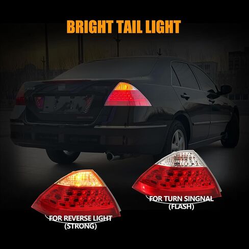 مصابيح الذيل مصممة لـ FO-RD F250 F350 F-250 F-350 F450 F550 Super Duty 2008-2016 ، F250 Tail Light Assembly Driver & Raptender Side Laves ، مع مصباح خلفي فرامل ، أحمر ، زوج واحد in Kuwait