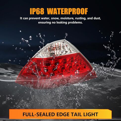مصابيح الذيل مصممة لـ FO-RD F250 F350 F-250 F-350 F450 F550 Super Duty 2008-2016 ، F250 Tail Light Assembly Driver & Raptender Side Laves ، مع مصباح خلفي فرامل ، أحمر ، زوج واحد in Kuwait