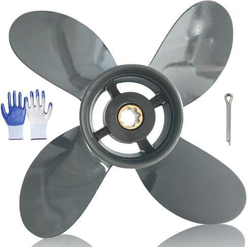 OEM Upgrade Aluminum Outboard Boat Propeller for Honda Engines 8 Spline Tooth 8-20 HP (9 1/4x9) in Saudi Arabia