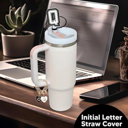 خطاب سحر لكأس ستانلي + غلاف سليكون أولي سليكون القش (2 حزمة) مخصصة للاستماع إلى قلب الوردي معرف السحر الملحقات مقبض 10 مم ستانلي قش 30 40 أوقية. in Kuwait