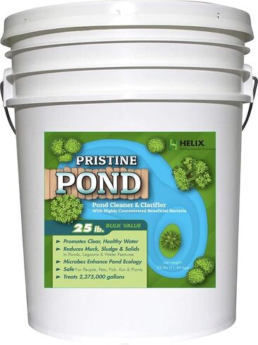 Pond Cleaner & Clarifier - Outdoor Pond Treatment to Remove Muck & Sludge w/Natural Pond Bacteria for Clear Water in Outdoor Ponds, Safe for Live Koi Fish & Water Plants, 2.5lbs, Treats 237k Gallons in Saudi Arabia