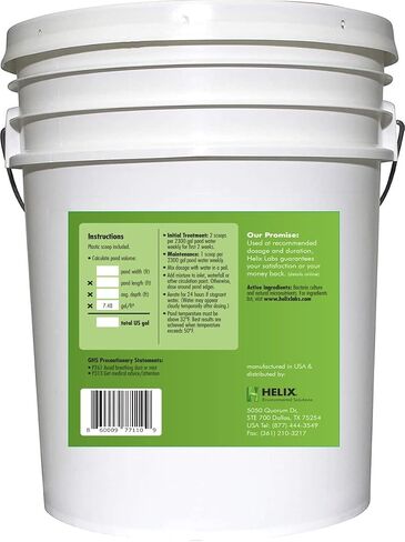 Pond Cleaner & Clarifier - Outdoor Pond Treatment to Remove Muck & Sludge w/Natural Pond Bacteria for Clear Water in Outdoor Ponds, Safe for Live Koi Fish & Water Plants, 2.5lbs, Treats 237k Gallons in Saudi Arabia