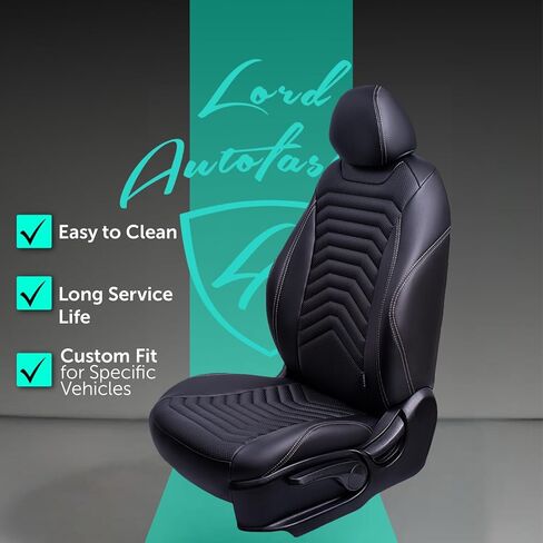 Lord Autofashion Toyota Camry Cover ، جلد ، مجموعة كاملة ، واقي مقعد السيارة (Black ، 2018-2024 Camry LE ، SE) in Kuwait