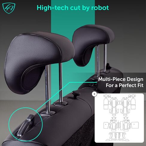 Lord Autofashion Toyota Camry Cover ، جلد ، مجموعة كاملة ، واقي مقعد السيارة (Black ، 2018-2024 Camry LE ، SE) in Kuwait