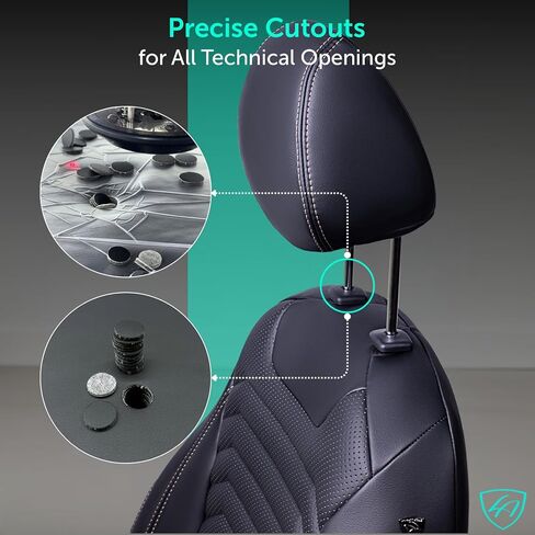 Lord Autofashion Toyota Camry Cover ، جلد ، مجموعة كاملة ، واقي مقعد السيارة (Black ، 2018-2024 Camry LE ، SE) in Kuwait