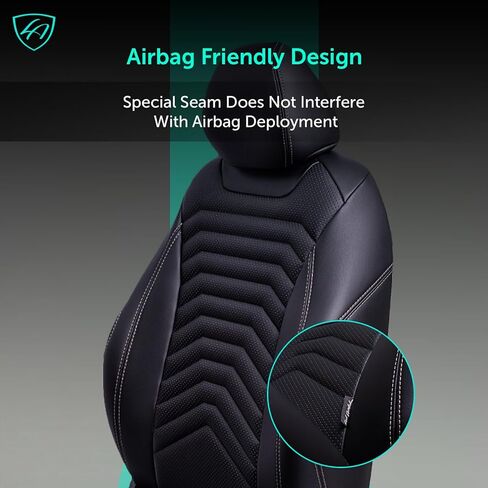 Lord Autofashion Toyota Camry Cover ، جلد ، مجموعة كاملة ، واقي مقعد السيارة (Black ، 2018-2024 Camry LE ، SE) in Kuwait