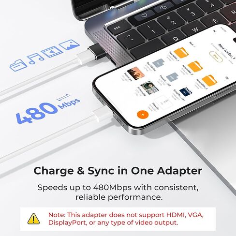 Basesailor USB إلى USB C Adapter 3 Pack ، Type C female to USB محول كبل الشاحن الذكور لـ Apple Watch Ultra Iwatch Series 9 7 SE ، Airpods Pro 2 ، iPhone 15 14 13 12 Plus Max ، iPad 9 10 Air 4 5 Mini 6 in Kuwait