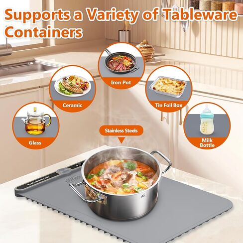 Electric Warming Trays for Food - Portable Warming Mat for Food with Full Surface Heating and 18-Hours Auto Shut-Off, Food Warmer Mat for Buffet Parties Gatherings to Keep food Warm(Blue) in Saudi Arabia