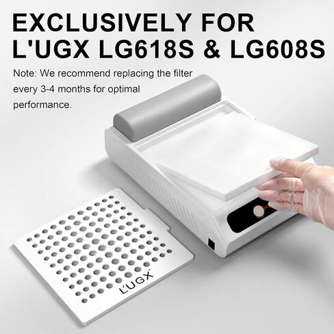 L'UGX 30Pcs Nail Dust Collector Filter Papers for L'UGX Professional Rechargeable Nail Dust Vacuum Machine LG618S in Saudi Arabia