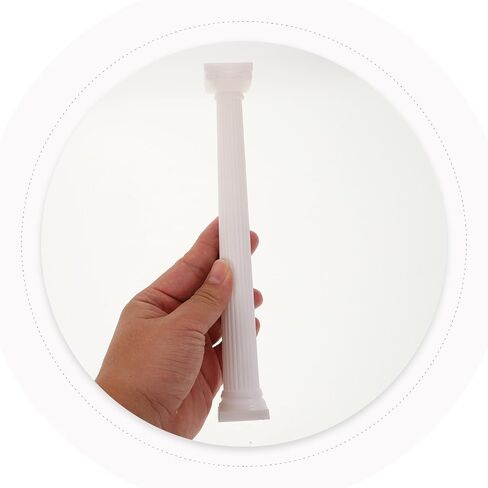 ياردوي 6pcs تماثيل العمود الروماني أعمدة صغيرة للدعائم الدعائم المعمارية ديكور الأعمدة الرومانية البيضاء للحديقة والحدث تزيين in Saudi Arabia