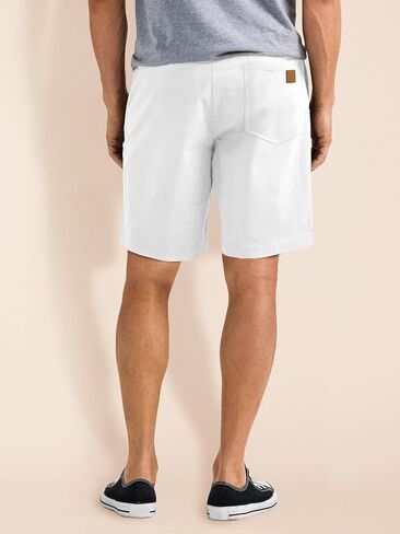 Comdecevis Mens Casual Shorts Stretch Waist Drawstring Summer Beach Twill Chino Golf Shorts in Kuwait