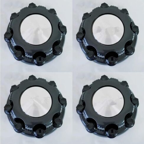 4 PCS Matte Black for 2000-08 Chevy 2500 Truck Van 16 "8 Lugs Black Wheel Center Cap (Matte Black) in Kuwait