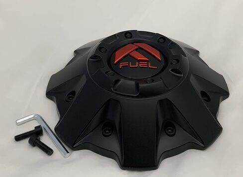Fuel MATTE BLACK with RED EMBLEM Wheel Center Cap 1001-63MBQ in Saudi Arabia