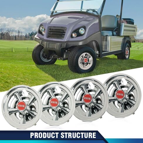 تغطي عجلة عربة الجولف Pit66 8 بوصات متوافقة مع عربات Ezgo و Yamaha و Club Car Golf. (لا تتناسب مع عربات Ezgo RXV.) in Saudi Arabia