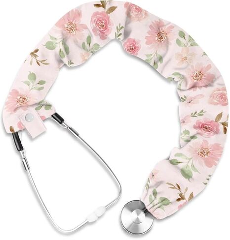 Rnyleeg Lavender Hummingbird Metethoscope أغلفة للممرضات الأسود تمتد ضئيلة المظهر في سماعة الطبيب الإكسسوارات in Kuwait