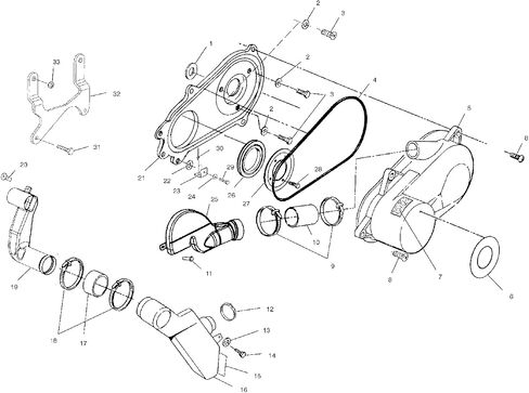 طقم غطاء Polaris ATV ، قابض القابض ، متوافق مع نماذج Polaris ، الجزء الأصلي OEM الجزء 2200792 ، كتي 1 in Saudi Arabia