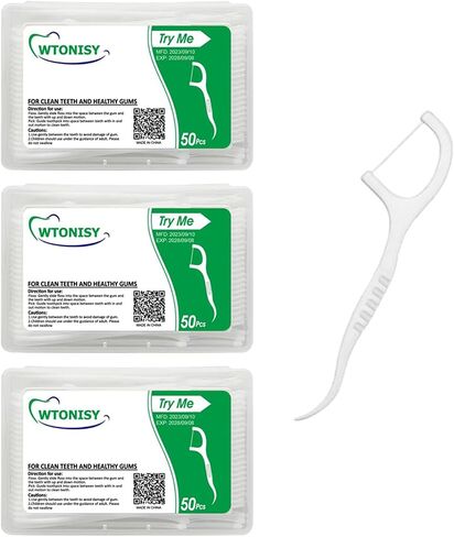 Dental Floss Picks Unflavored Floss Picks,300 Count Travel Tooth Picks Flossers,Floss Sticks for Teeth,car,Work Office Portable Floss Dispenser in Saudi Arabia