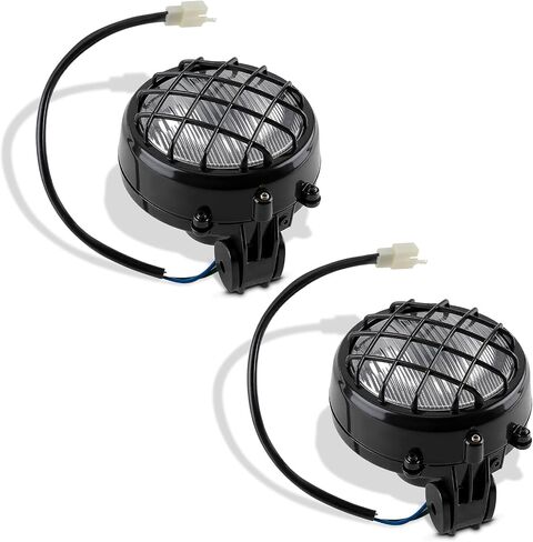 Pack of 2 Headlights Lens Bulbs Lights Grills Compatible with Yamaha Banshee 1987-2006 Left and Right Headlights assembly Replacement in Saudi Arabia