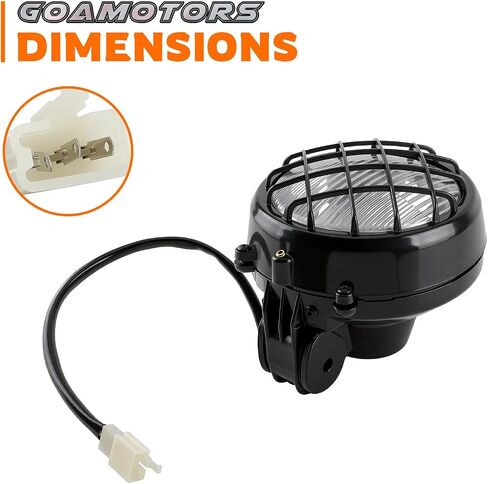 Pack of 2 Headlights Lens Bulbs Lights Grills Compatible with Yamaha Banshee 1987-2006 Left and Right Headlights assembly Replacement in Saudi Arabia