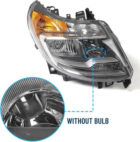 5 دبابيس مجموعة المصابيح الأمامية لـ RAM Promaster Cargo Van 1500 2500 3500 2014-2022 Halogen Melecting W/O DRL Right Passenger Side RH 4725944AK CH2503254 in Kuwait