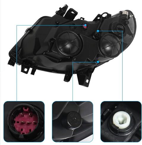 5 دبابيس مجموعة المصابيح الأمامية لـ RAM Promaster Cargo Van 1500 2500 3500 2014-2022 Halogen Melecting W/O DRL Right Passenger Side RH 4725944AK CH2503254 in Kuwait