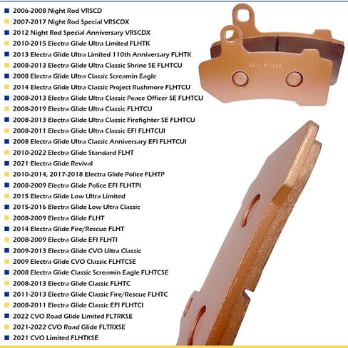 منصات الفرامل الخلفية الأمامية الملبدة لانزلاق الشارع Electra Glide Ultra Limited Road Road Road Night Rod Rod V-Rod Tri Glide OEM#41854-08 42850-06 42897-06 in Saudi Arabia