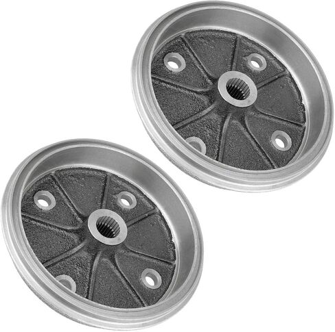 Caltric 2 Rear Brake Drum Shoes Kit Compatible with Kawasaki Mule 2510 Kaf620A Kaf620 A 4X4 1994-2000 in Saudi Arabia