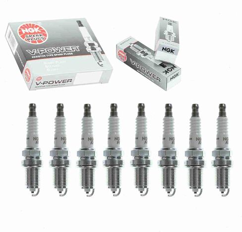 8 pc NGK V-Power Spark Plugs compatible with Dodge Ram 1500 5.2L 5.9L V8 1994-1997 in Saudi Arabia