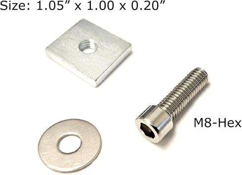 iJDMTOY 4-Set 1-Inch Wide Fit Pokcet Nuts Truck Bed Rail Mounting Hardware, Compatible with Toyota Tundra Tacoma & Any Other 1-Inch Rail System in Saudi Arabia