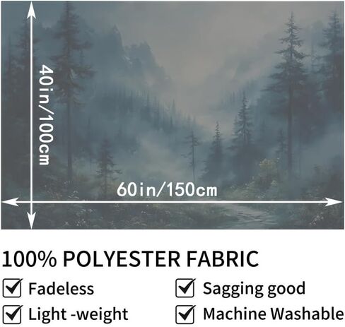 znxuey Forest Tapestry Nature Tapestry forest Tapestry Wall Hanging for Bedroom and Living Room Decor tapestry for bedroom aesthetic style (E) in Saudi Arabia