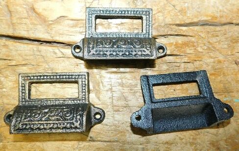 6 Cast Iron Antique Victorian Style Bean Drawer Pull Barn Handle Door Handles XLR-676 Farmhouse Home Wall Desk Office Home Decor Hanging Decorations in Saudi Arabia