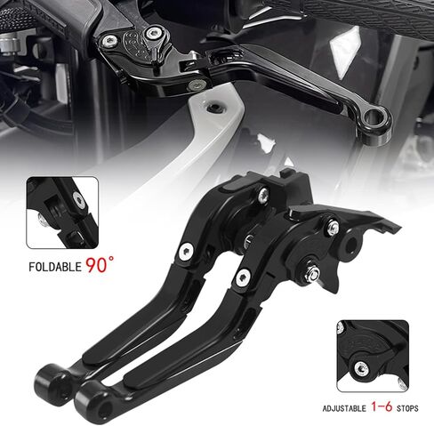 قابلية فرامل الدراجات النارية القابلة للتعديل مناسبة لاستقرار للودران 650 15-24 / ninja650 Z900 Z650 ER6F 17-24 / ZX25R 20-24 / Z650RS 22-24 / FIT مقابل 650 15-24 مقابض الفرامل المقابض in Kuwait