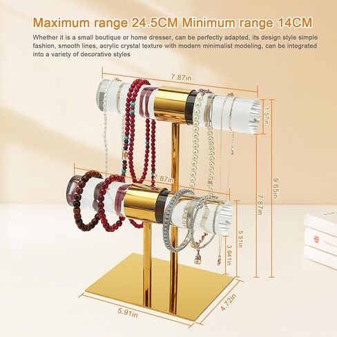 رف سوار المجوهرات المصنوعة من الفولاذ المقاوم للصدأ لتخزين مجوهرات المتجر والمجوهرات (مجموعة واحدة من الطبقة 1) in Kuwait