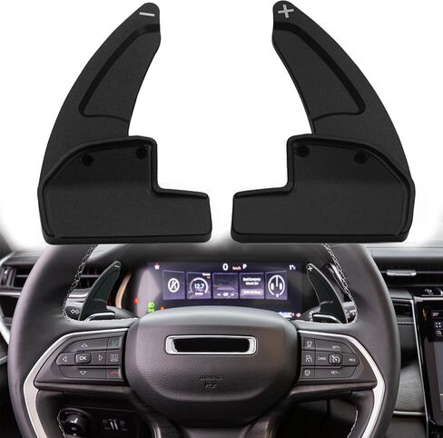 for Jeep Grand Cherokee/Grand Cherokee 4xe(2022-2025), Grand Cherokee L(2021-2025) Dodge Charger Daytona(2024-2025) Steering Wheel Shift Paddle Extension Auto Accessories (Red) in Saudi Arabia