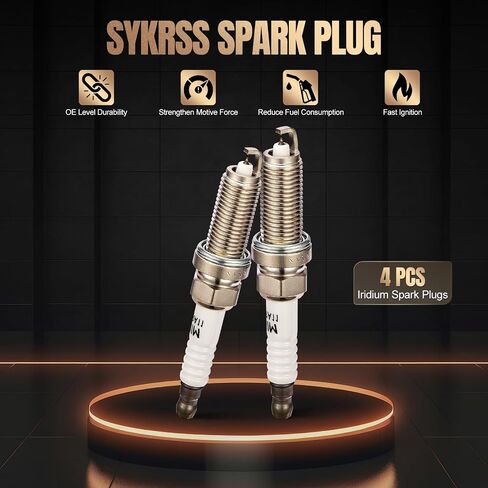 9029 Double Iridium Spark Plugs 4 Pack Compatible With Sentra Rogue Cube Altima Versa Pathfinder QX60 M56 FX50 QX70 1.6L 1.8L 2.0L 2.5L L4 Engine Replacement for 22401JA01B DILKAR6A11 in Saudi Arabia