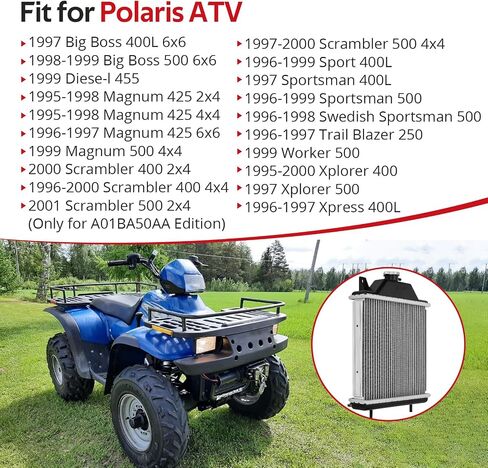 جافيك الرادياتير ملائمة ل Polaris Big Boss Magnum Scrambler Sportman Sport Xplorer 400 425 500 400L 2x4 4x4 6x6 1995-2000 ، OEM#1240015 in Saudi Arabia