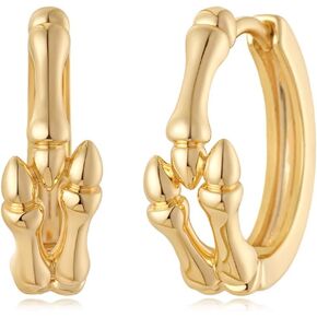 MYEARS Women Gold Huggie Hoop Earrings Cubic Zirconia 14K Gold Plated Small Simple Hypoallergenic Everyday Jewelry in Saudi Arabia