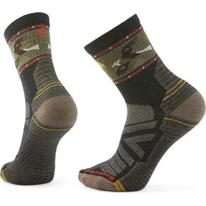Smartwool Men's Men's Hike Light Cushion Uparing Print Mid Crew Socks in Kuwait