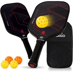 Pickleball Paddles,Fiberglass Pickleball Paddles Set of 2, Lightweight Pickleball Rackets with Pickleball Carrying Bag,for Beginners & Pros in Saudi Arabia