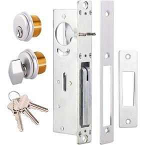 قفل باب خطاف الواجهة المتجر ، أسطوانة قفازات الأبواب التجارية ، أسطوانة نقر ، قفل قفل الأبواب الواجهة على واجهة المتجر (1-1/8 "Backset) in Kuwait