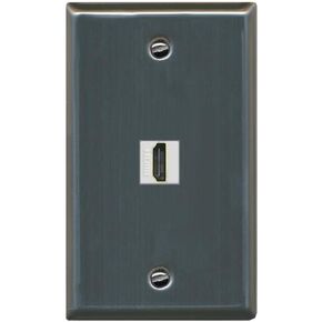 لوحة حائط RiteAV HDMI بمنفذ واحد - مسطحة [أسود/أسود] in Kuwait